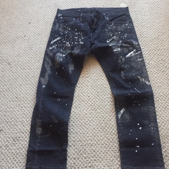ralph lauren painted jeans